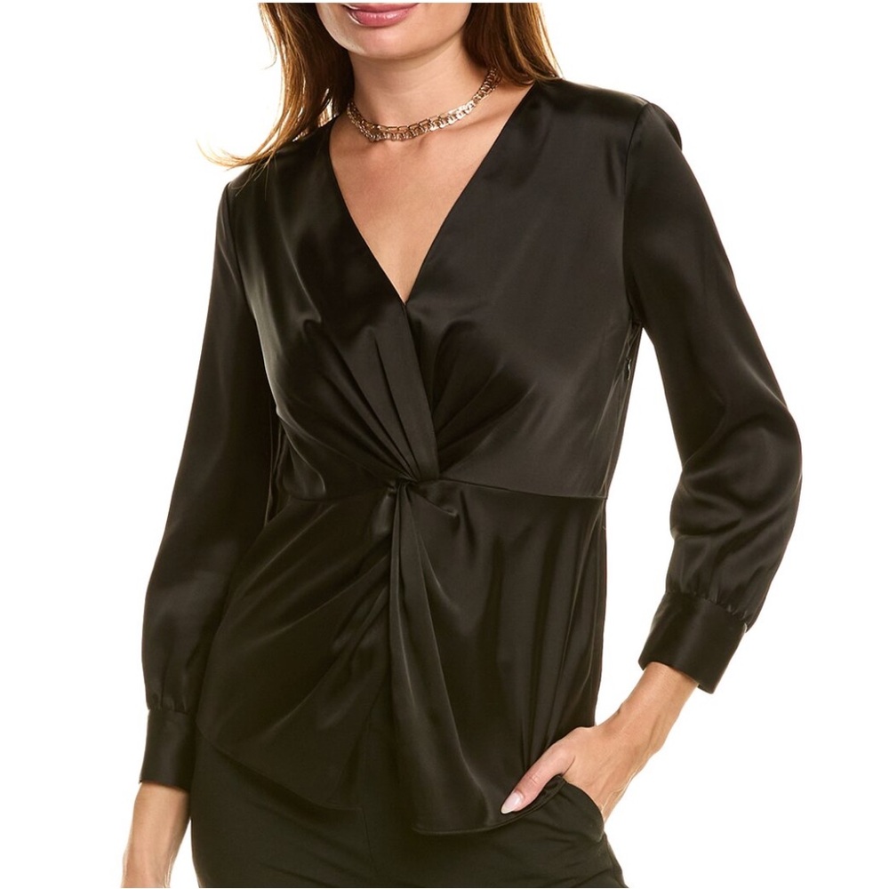 Theory Satin Twist Blouse Size 12